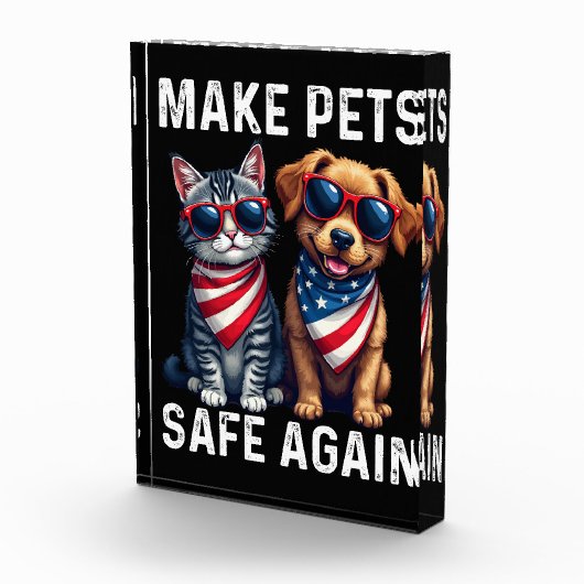 Make Pets Safe Again Grappig Fotoblokken (Rechts)