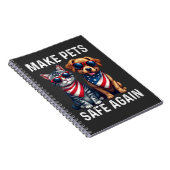 Make Pets Safe Again Grappig Notitieboek (Rechterzijde)