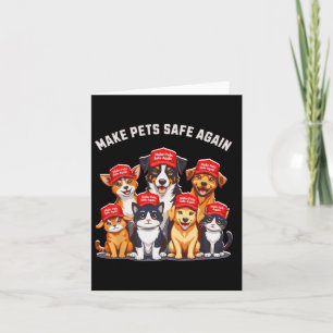 Make Pets Safe Again Grappige Trump Verkiezing 202 Kaart