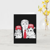 Make Pets Safe Again Verkiezing Mega Trump Grappig Kaart (Gele Bloem)