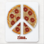 "Make Pizza, not War" Mousepad Muismat (Voorkant)