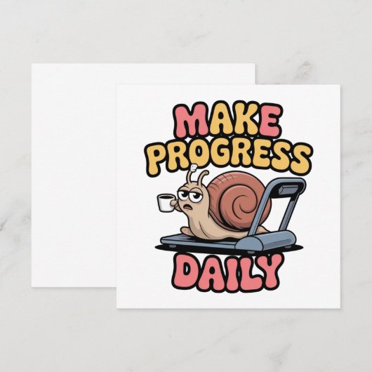 Make Progress Daily Kaart (Voorkant / Achterkant)