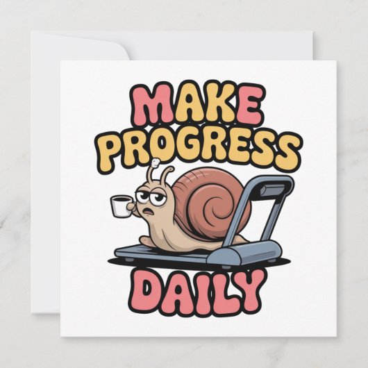 Make Progress Daily Kaart (Voorkant)