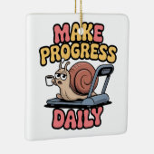 Make Progress Daily Keramisch Ornament (Rechts)