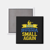 Make Russia Small Again – Funny Ukraine-inspired S Magneet (Voorkant / Achterkant)
