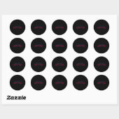 Make Sense Common Again Funny Quote  Ronde Sticker (Vel)