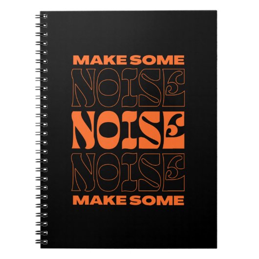 Make some noise notitieboek (Voorkant)