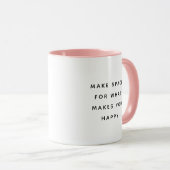 Make Space Modern Grappige Twee-Tons Mok (Voorkant rechts)