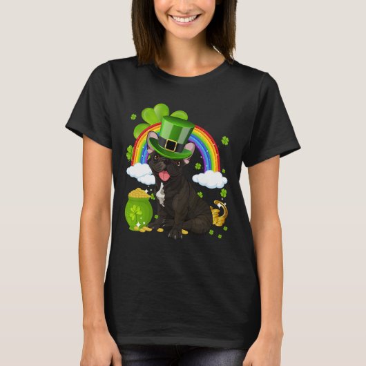 Make St Patricks Day Great Again Funny Bulldog Men T-shirt (Voorkant)