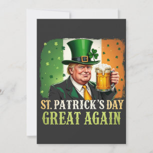 Make St. Patrick's Great Again Trump Iers  Feestdagenkaart