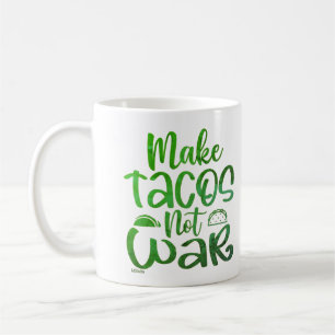 MAKE TACOS, NIET WAR grappige taco minnaar Koffiemok