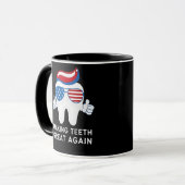 Make Teeth Great Again 4 juli Tandheelkundig Mok (Voorkant links)