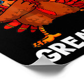 Make Thanksgiving Great Again Dabbing Turkey Trump Poster (Hoek)