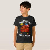 Make Thanksgiving Great Again Dabbing Turkey Trump T-shirt (Voorkant volledig)