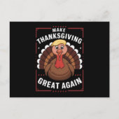 Make Thanksgiving Great Again Trump Turkije Feestdagenkaart (Voorkant)