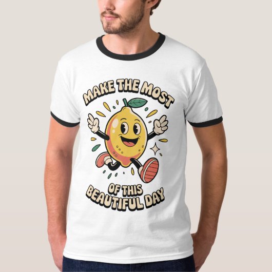 Make the Most – Lemon Power Men's T-shirt (Voorkant)