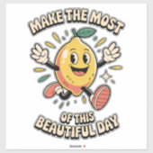  Make the Most – Lemon Vinyl Sticker (Vel)