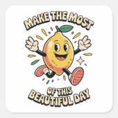 Make the Most – Lemon Vinyl Sticker (Voorkant)