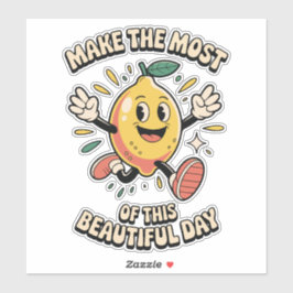 Make the Most – Lemon Vinyl Sticker