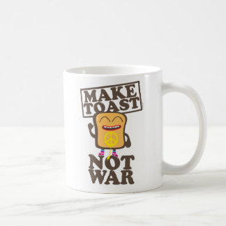 Make toast not war koffiemok