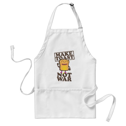 Make Toast not War Standaard Schort (Voorkant)
