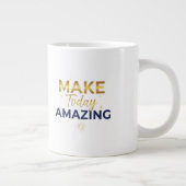 Make Today Amazing Gold Navy Sun Design Grote Koffiekop (Rechts)