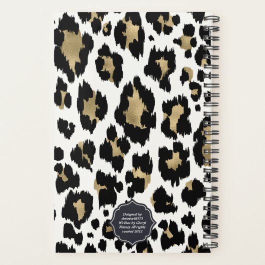 Make Today Count Leopard Floral Planner (Achterkant)