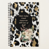 Make Today Count Leopard Floral Planner (Voorkant)