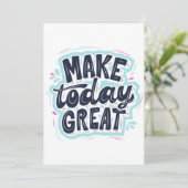 MAKE TODAY GREAT ESSENTIAL T SHIRTS Classic Kaart (Staand voorkant)