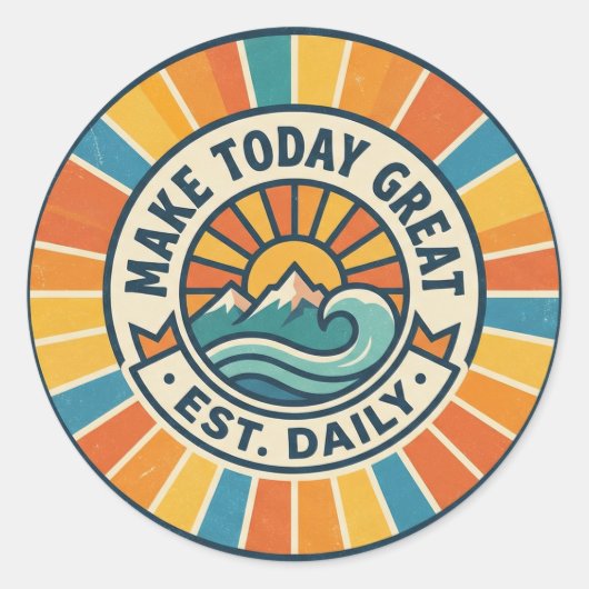 Make Today Great Sticker (Voorkant)