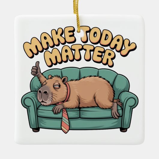 Make Today Matter Keramisch Ornament (Voorkant)