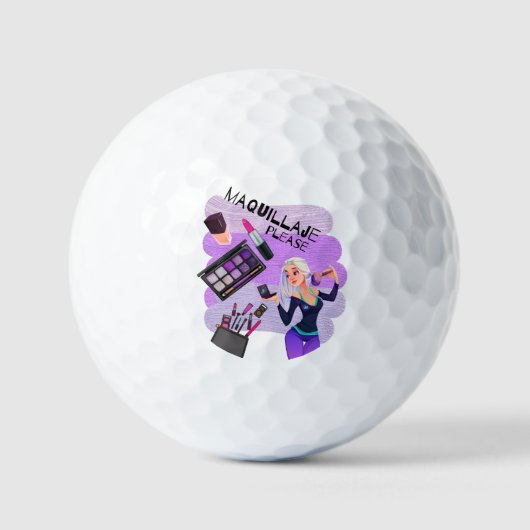 MAKE-UP ALS ALSTUBLIEFT GOLFBALLEN (Voorkant)