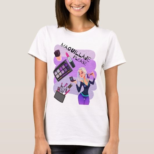 MAKE-UP ALS ALSTUBLIEFT T-SHIRT (Voorkant)