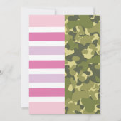 Make-up & Army Boy Girl Verjaardag Gedeeld Feest Kaart (Achterkant)