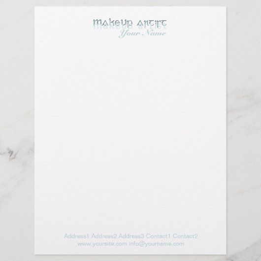Make-up art 1 - Letterhead Briefhoofd Ontwerp (Voorkant)