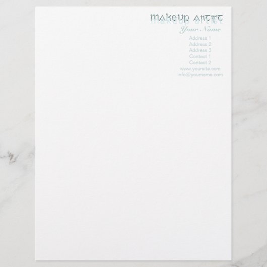 Make-up art 1 - Letterhead Gepersonaliseerd Briefhoofd (Voorkant)