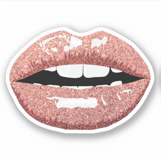 Make-up Art cosmetische schoonheid Roos gouden gli Sticker (Voorkant)
