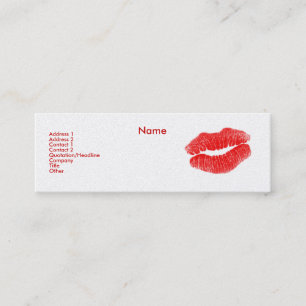 "make-up art" III-profielkaart -  Mini Visitekaartje