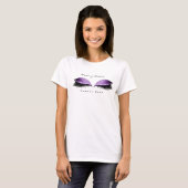 Make-up Artiest Beauty Lash Eye Violet Grape Glitt T-shirt (Voorkant volledig)