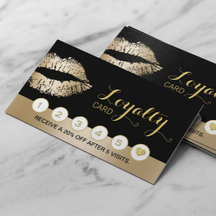 Make-up Artiest Beauty Salon Gold Lips Loyalty Pun