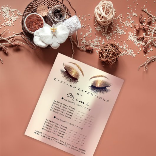 Make-up Artiest Beauty Salon Lashes Flyer GlitteRo