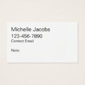 Make-up artiest Bold Modern Trendy Visitekaartjes (Achterkant)