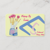 Make up artiest borstels originele schoonheidsspec visitekaartje (Voorkant)