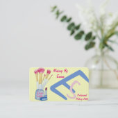 Make up artiest borstels originele schoonheidsspec visitekaartje (Staand voorkant)