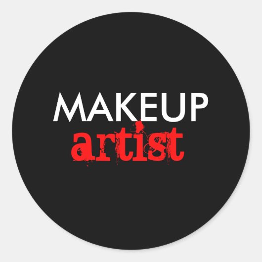 Make-up artiest business art beroep stickers (Voorkant)