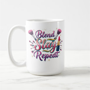 Make-up Artiest Cadeau Blend Slay Repeat Esthetisc Koffiemok