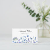 Make-up artiest chique Waterverf Bloemen Visitekaa Visitekaartje (Staand voorkant)