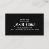 make-up artiest, cosmetologie, salon Visitekaartje (Achterkant)