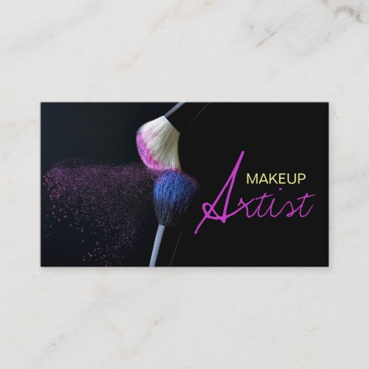 make-up artiest, cosmetologie, salon Visitekaartje (Voorkant)