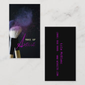make-up artiest, cosmetoloog, schoonheid, salon visitekaartje (Voorkant / Achterkant)